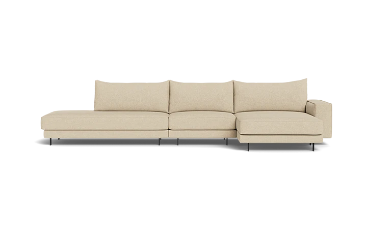 Samba Double Day sofa med chaiselong og open end og Pedro arm